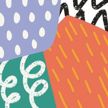 Colorful abstract pattern template design Stock Illustration