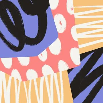 Colorful abstract pattern template design Stock Illustration