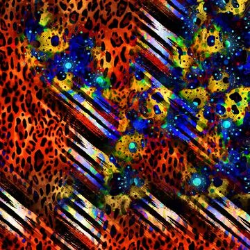 Colorful abstract pattern for textile and design Stock Illustration