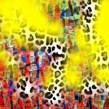 Colorful abstract pattern for textile and design 库存插图