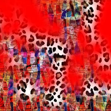 Colorful abstract pattern for textile and design Illustrazione stock