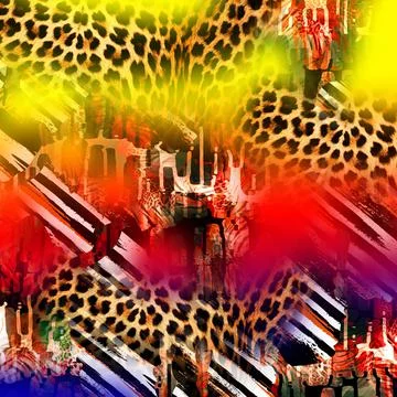 Colorful abstract pattern for textile and design Stock Illustration