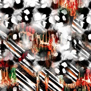 Colorful abstract pattern for textile and design Illustrazione stock