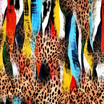 Colorful abstract pattern for textile and design 库存插图