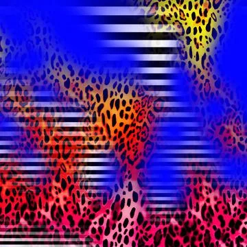 Colorful abstract pattern for textile and design 库存插图