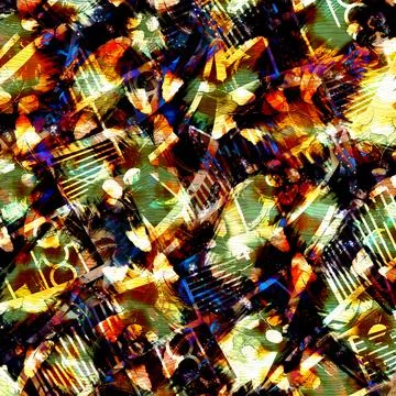 Colorful abstract pattern for textile and design 库存插图