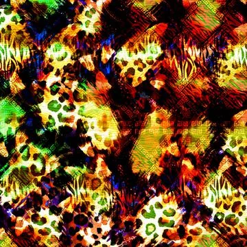 Colorful abstract pattern for textile and design Illustrazione stock