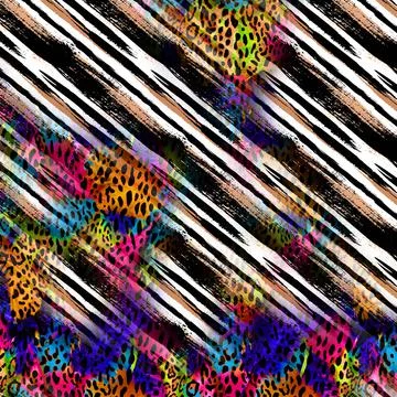 Colorful abstract pattern for textile and design Illustrazione stock
