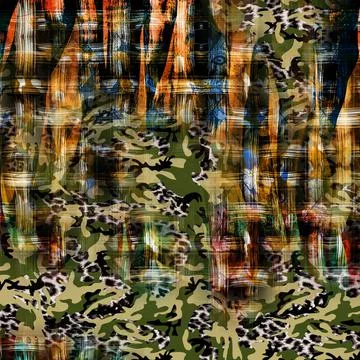 Colorful abstract pattern for textile and design Illustrazione stock