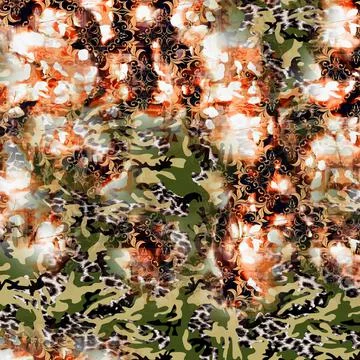 Colorful abstract pattern for textile and design 库存插图