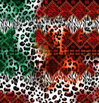 Colorful abstract pattern for textile and design Illustrazione stock