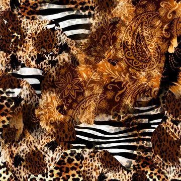 Colorful abstract pattern for textile and design Illustrazione stock