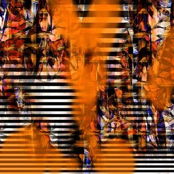 Colorful abstract pattern for textile and design Stock Illustration