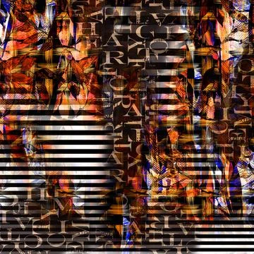 Colorful abstract pattern for textile and design Stock Illustration