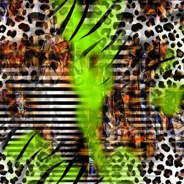 Colorful abstract pattern for textile and design Stock Illustration