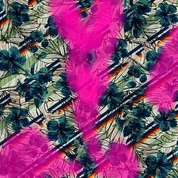 Colorful abstract pattern for textile and design Stock Illustration