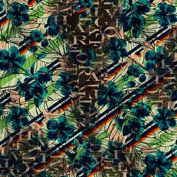 Colorful abstract pattern for textile and design イラスト素材