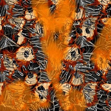 Colorful abstract pattern for textile and design Stock Illustration