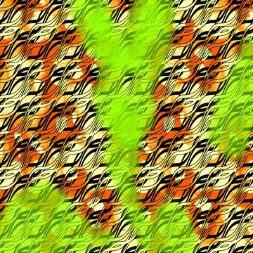 Colorful abstract pattern for textile and design Stock Illustration