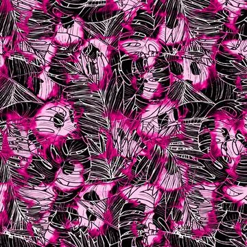 Colorful abstract pattern for textile and design Illustrazione stock