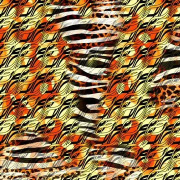 Colorful abstract pattern for textile and design Illustrazione stock