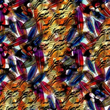 Colorful abstract pattern for textile and design Stockillustratie