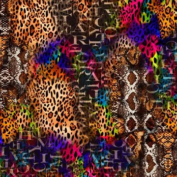 Colorful abstract pattern for textile and design Stock Illustration