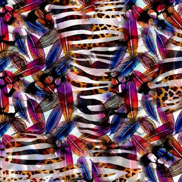 Colorful abstract pattern for textile and design Illustrazione stock