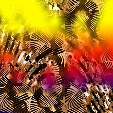 Colorful abstract pattern for textile and design Illustrazione stock