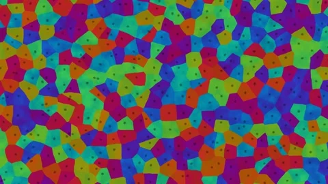 Colorful abstract pattern with various shapes and designs Stock Footage 338999345