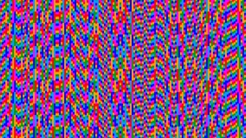 Colorful abstract pattern with vertical lines and waves in Video stock 337966688