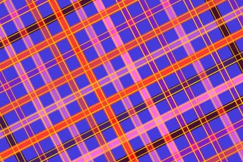 Colorful abstract pattern with vibrant lines and squares Stock Illustration