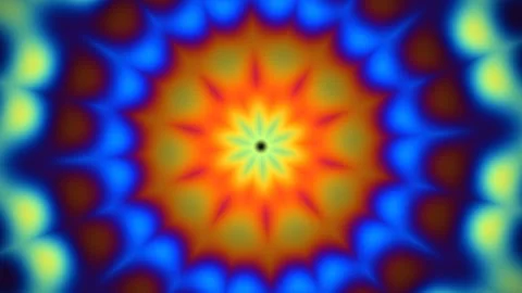 Colorful abstract pattern with vibrant radial design and Stock Footage 337967571
