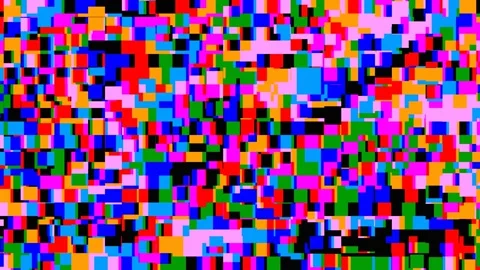 Colorful abstract pattern with vibrant shapes and lines Stock Footage 337964335