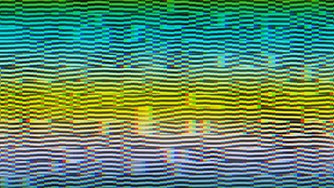 Colorful abstract pattern with wave-like lines in digital Stock Footage 339806511