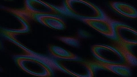 Colorful abstract pattern with wave shapes on dark background Stock Footage 337072521