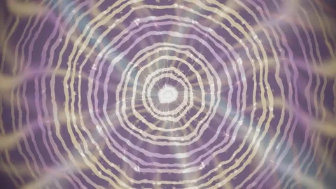 Colorful abstract pattern with waves and circles in motion Stock Footage 337388642