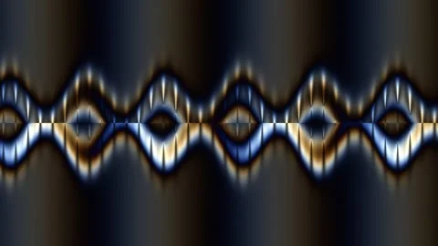 Colorful abstract pattern with waves and reflections in Video stock 338238263
