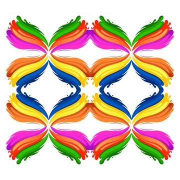 Colorful abstract pattern on a white background. Stock Illustration