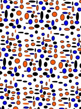 Colorful Abstract Pattern On White Background Stock Illustration