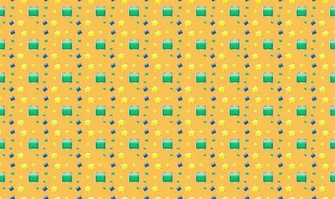 Colorful abstract pattern with yellow, green, and blue dots Stock Illustration