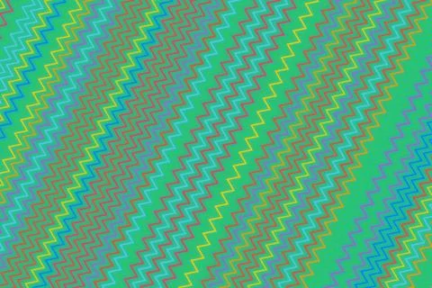 Colorful abstract pattern with zigzag lines and vibrant shades Stock Photos