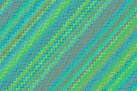 Colorful abstract pattern with zigzag lines in green blue Stock Photos