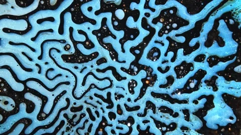 Colorful abstract patterns in blue and black Stock Footage 320388134