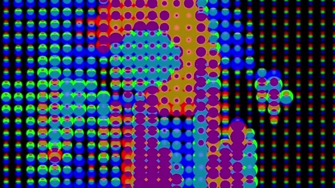 Colorful abstract patterns create mesmerizing visual experience Video stock 320363962