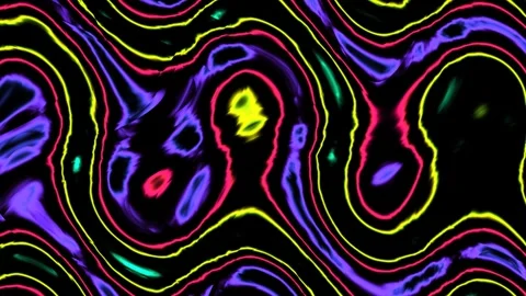 Colorful abstract patterns with flowing lines and shapes Stock Footage 338014917