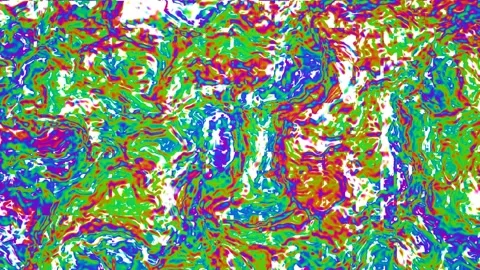 Colorful abstract patterns in fluid motion with vibrant Stock Footage 338188854