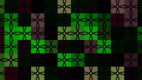 Colorful abstract patterns with geometric shapes and Stock Footage 338232252