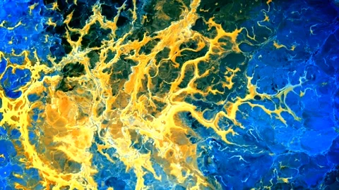 Colorful abstract patterns show energy and movement in art Stock Footage 320390551