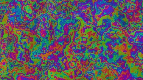 Colorful abstract patterns in vibrant shades of green Stockbeeldmateriaal 338295104